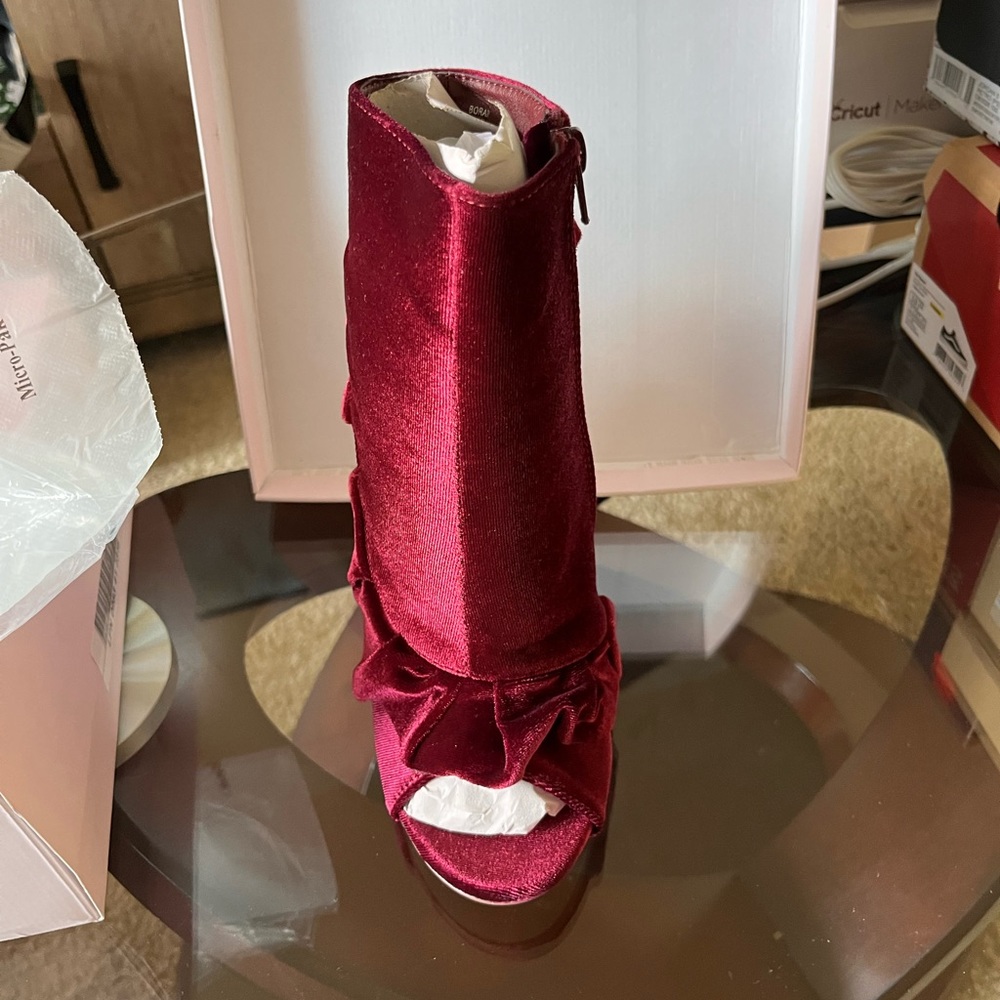 Velour booties NWT